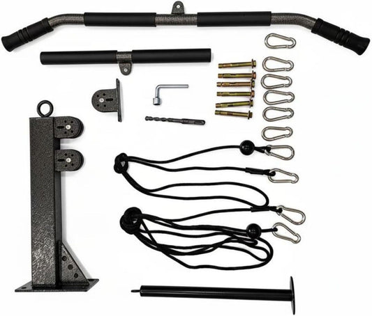 Kit de poulie pour musculation: structure en acier