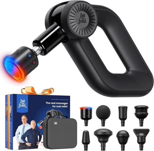 BRAD D6 Pro Max+ Pistolet de Massage équipé de Tête Chaude et Froide