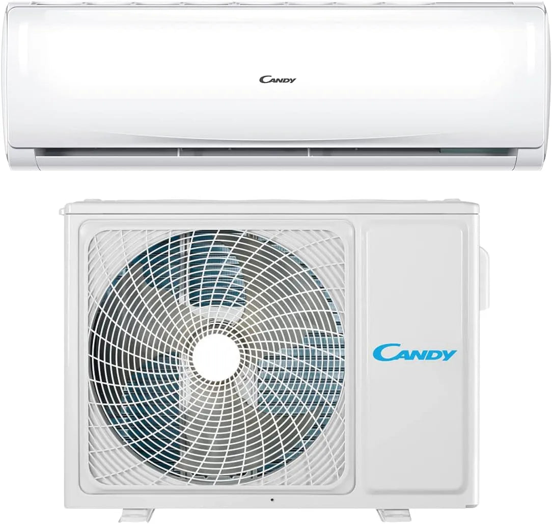 Candy Climatiseur, 19 dBA, Climatiseur Smart Linea Pura 9000 Btu, pompe à chaleur air chaud, auto-nettoyage, contrôle distant