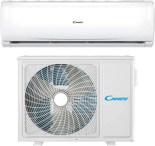Candy Climatiseur, 19 dBA, Climatiseur Smart Linea Pura 9000 Btu, pompe à chaleur air chaud, auto-nettoyage, contrôle distant