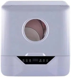Lave-vaisselle, 6 L, 4 programmes, Désinfection à haute température, séchage à chaud, Parfait pour les bureaux et les petites cuisines