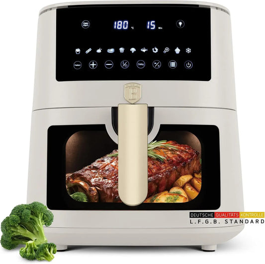 Friteuse à air chaud, 8 L, 1650 W, 8 programmes, tactile, 8 fonctions de cuisson automatique