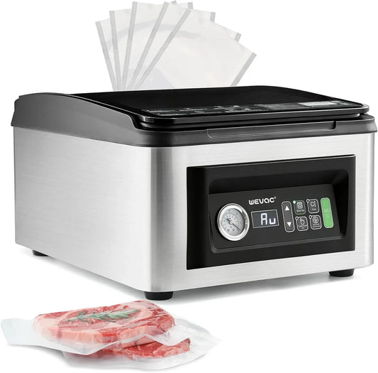 CV12Pro appareil de mise sous vide alimentaire, Machine, machine de scellage sous vide, 8 L, 430 W, 85 L, professionnel, pour Viandes, Wevac
